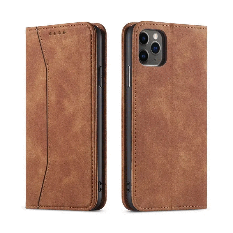 Læder Cover med Pung til iPhone 14